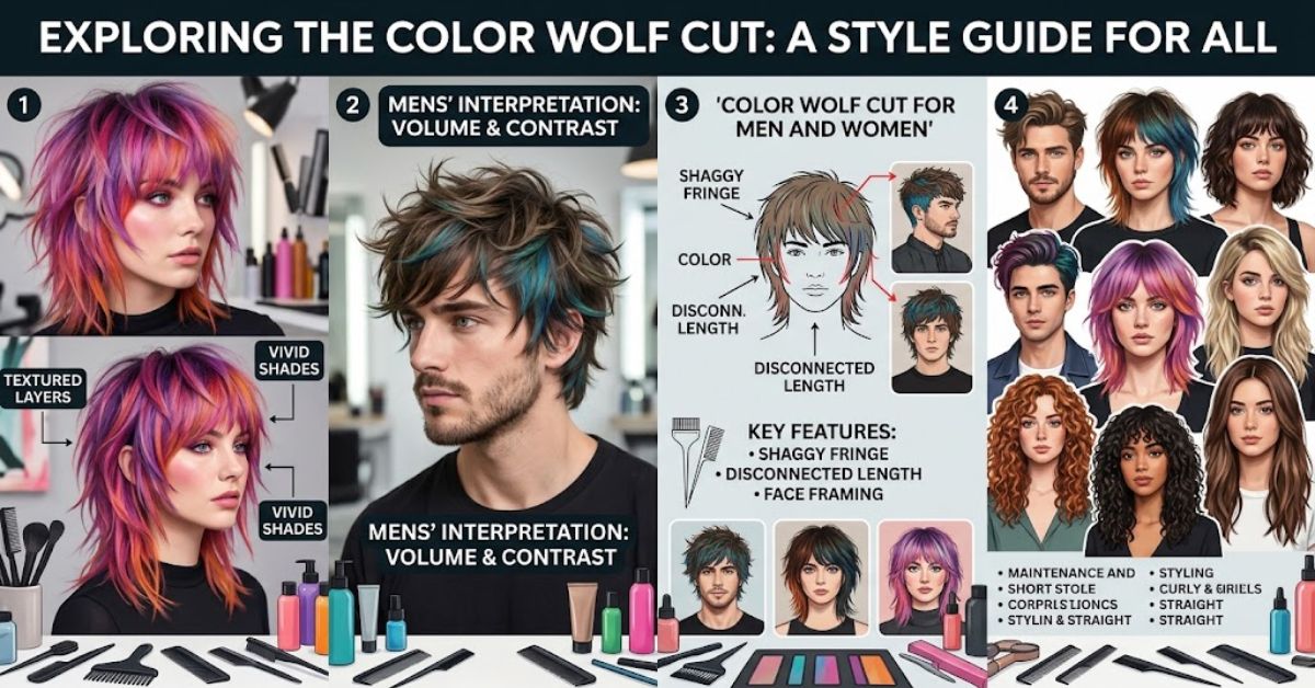 Color Wolf Cut for Men and Women