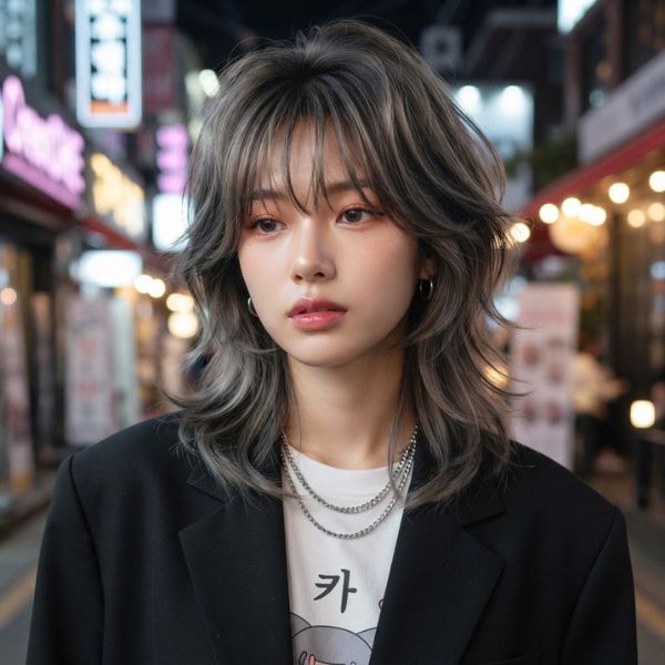 K-Pop Inspired Wolf Cut For Women