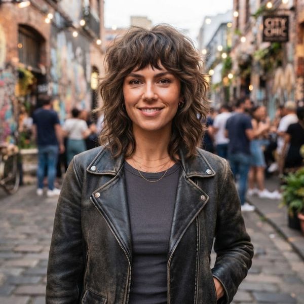 Short Choppy Wolf Cut For Women