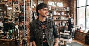 Short Hair Wolf Cut Men