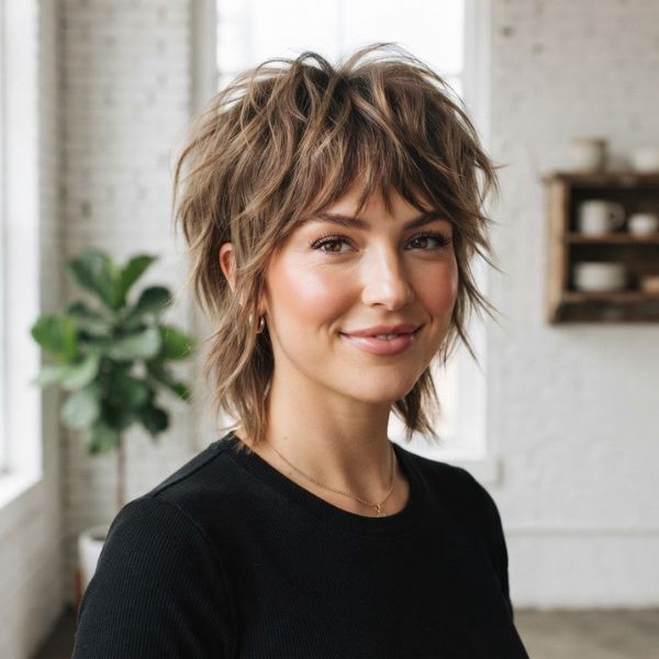 Tapered Wolf Cut For Women